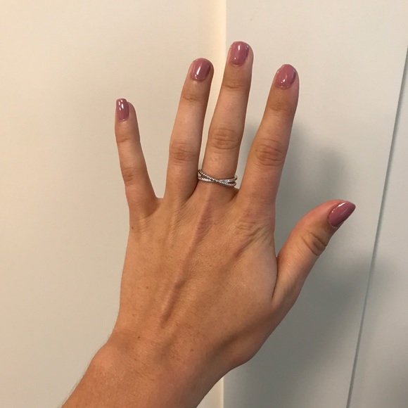 LAST ONE!! Sterling Silver Cubic Zirconia Ring - Picture 5 of 8